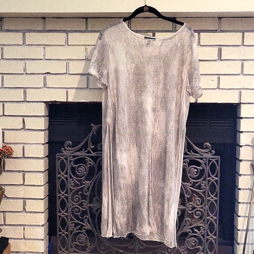 Eileen Fisher cotton and silk knit tunic